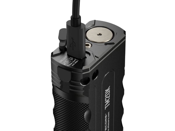 Nitecore TM20K, Taktisk lommelykt, Sort, Aluminium, Knapper, 2 m, 1 m