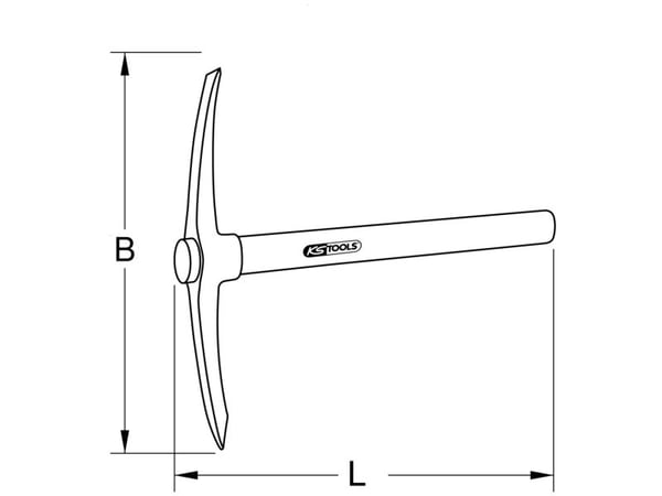 KS TOOLS BRONZEplus hakke 650 mm (963.9623)