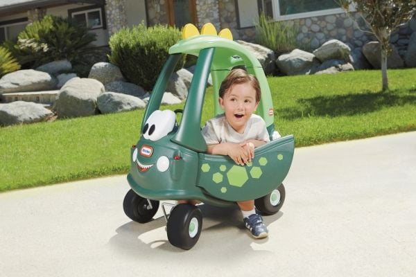 Little Tikes Cozy Coupe Dino, 1,5 år, 4 hjul, Plast, Svart, Grønn