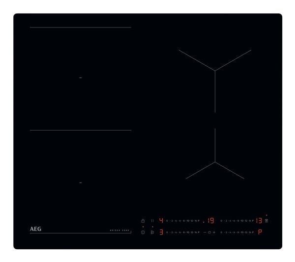AEG TO64IB00IB, Svart, Innebygget, 60 cm, Sonebasert induksjon, Glass-keramikk, 4 zone(s)