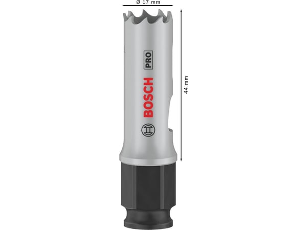 Bosch PRO Multi Material PC Plus, enkelt, bor, gips, metall, ikke-jernholdig metall, plast, mykt treverk, svart, grå, koboltlegert høyhastighetsstå...