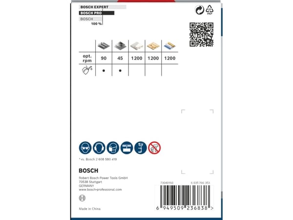 Bosch PRO Multi Material, Enkelt, Bor, Gips, Metall, Ikke-jernholdig metall, Plast, Mykt treverk, Grått, Koboltstål, Koboltlegert høyhastighetsstål...