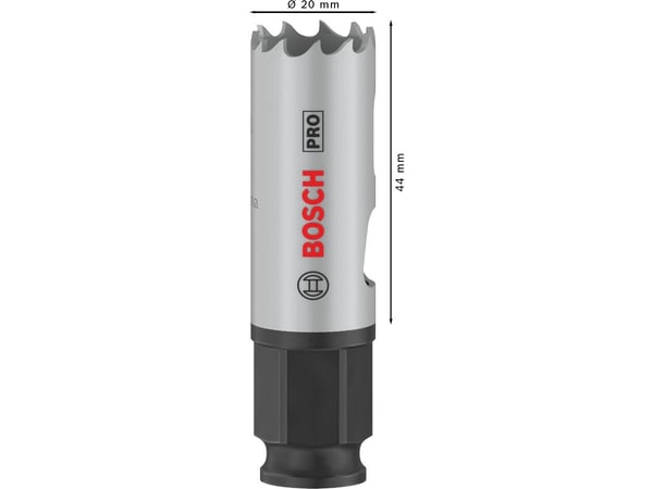 Bosch PRO Multi Material PC Plus, enkelt, bor, gips, metall, ikke-jernholdig metall, plast, mykt treverk, svart, grå, koboltlegert høyhastighetsstå...