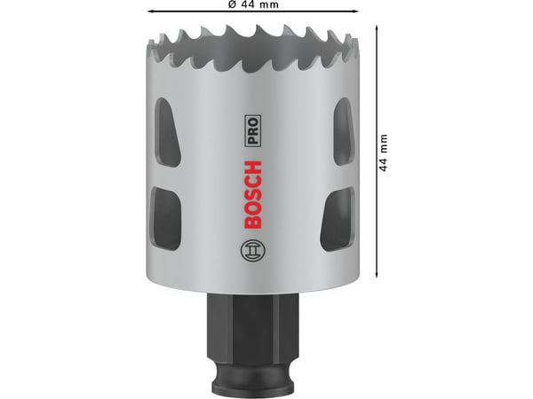 Bosch PRO Multi Material PC Plus, enkelt, bor, gips, metall, ikke-jernholdig metall, plast, mykt treverk, svart, grå, koboltlegert høyhastighetsstå...