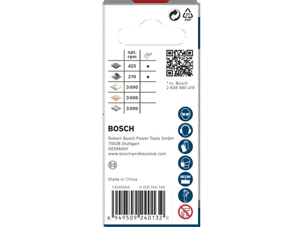 Bosch PRO Multi Material PC Plus, enkelt, bor, gips, metall, ikke-jernholdig metall, plast, mykt treverk, svart, grå, koboltlegert høyhastighetsstå...