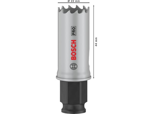 Bosch PRO Multi Material PC Plus, enkelt, bor, gips, metall, ikke-jernholdig metall, plast, mykt treverk, svart, grå, koboltlegert høyhastighetsstå...