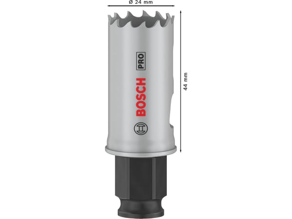 Bosch PRO Multi Material PC Plus, enkelt, bor, gips, metall, ikke-jernholdig metall, plast, mykt treverk, svart, grå, koboltlegert høyhastighetsstå...