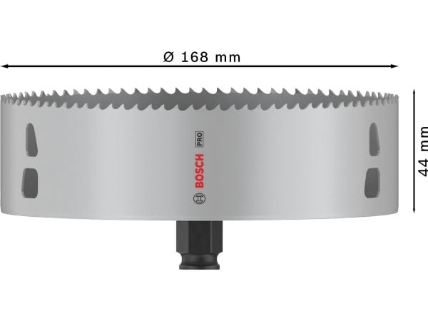 Bosch PRO Multi Material PC Plus, enkelt, bor, gips, metall, ikke-jernholdig metall, plast, mykt treverk, svart, grå, koboltlegert høyhastighetsstå...
