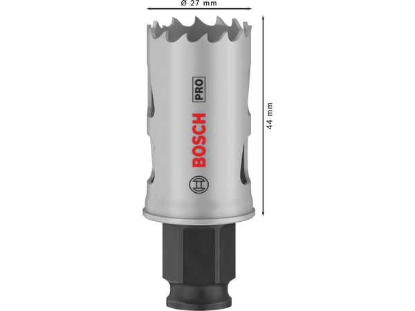 Bosch PRO Multi Material PC Plus, enkelt, bor, gips, metall, ikke-jernholdig metall, plast, mykt treverk, svart, grå, koboltlegert høyhastighetsstå...