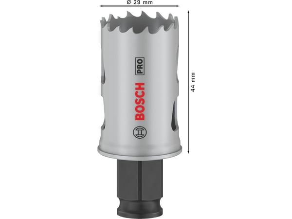 Bosch PRO Multi Material PC Plus, enkelt, bor, gips, metall, ikke-jernholdig metall, plast, mykt treverk, svart, grå, koboltlegert høyhastighetsstå...