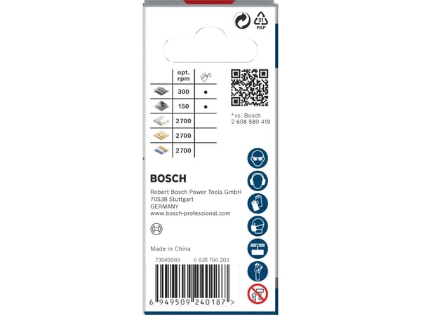 Bosch PRO Multi Material PC Plus, enkelt, bor, gips, metall, ikke-jernholdig metall, plast, mykt treverk, svart, grå, koboltlegert høyhastighetsstå...