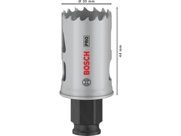 Bosch PRO Multi Material PC Plus, enkelt, bor, gips, metall, ikke-jernholdig metall, plast, mykt treverk, svart, grå, koboltlegert høyhastighetsstå...