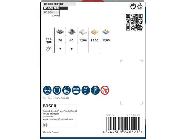 Bosch PRO Multi Material PC Plus, enkelt, bor, gips, metall, ikke-jernholdig metall, plast, mykt treverk, svart, grå, koboltlegert høyhastighetsstå...