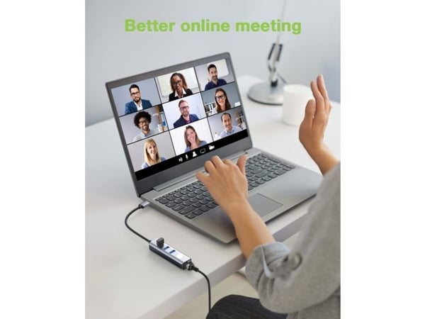 Verkkokortti/adapteri USB 3.0 RJ45 Gigabitiin, keskittimen 3x USB-A:ksi