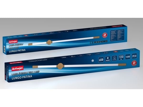 Activejet AJE-LUNGO Patina, Ytmonterad, 288 lampor, 4000 K, IP20, Guld