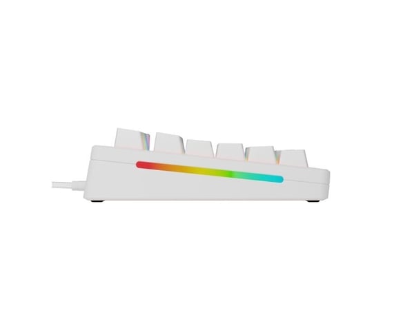 Glorious Gaming GMMK 3 HE 75% Prebuilt, Koblet med ledninger (ikke trådløs), USB, Mekanisk nøkkelbryter, QWERTY, RGB LED, Hvit