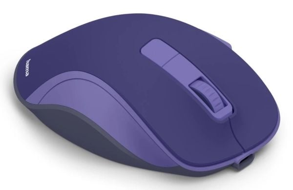 Hama WM-500, Høyre hendt, Optisk, RF kabel-fri, 1600 DPI, Blå