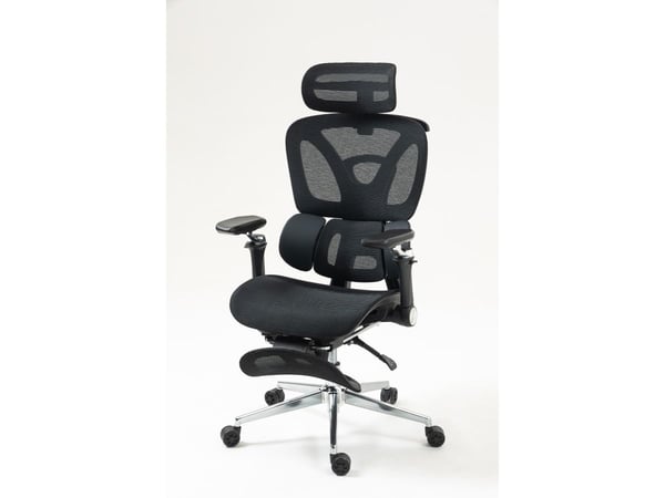 Activejet YK848 BK, Verkkoistuin, Verkkoselkänoja, musta, musta, Verkko, Verkko