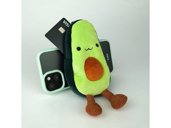 MAGMOJI Avocado - Lomme for mobiltelefon / kredittkort - MagSafe-samsvar - plysjtøy