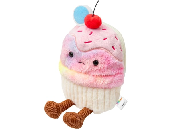 MAGMOJI Cupcake - Lomme for mobiltelefon / kredittkort - MagSafe-samsvar - plysjtøy, nylon zipper
