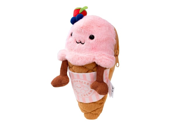 MAGMOJI Ice-cream Cone - Lomme for mobiltelefon / kredittkort - MagSafe-samsvar - plysjtøy, nylon zipper