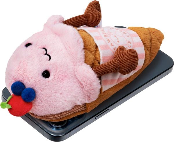 MAGMOJI Ice-cream Cone - Lomme for mobiltelefon / kredittkort - MagSafe-samsvar - plysjtøy, nylon zipper