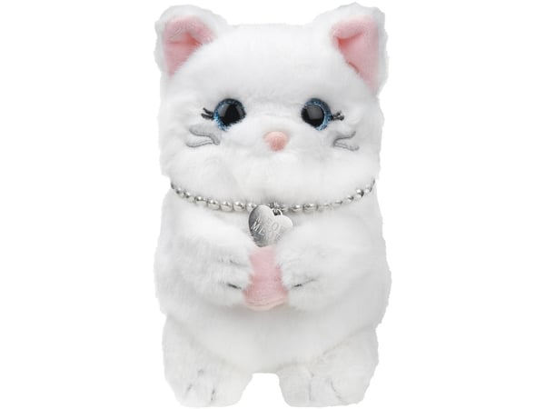 MAGMOJI Marshmallow Cat - Lomme for mobiltelefon / kredittkort - MagSafe-samsvar - plysjtøy, nylon zipper