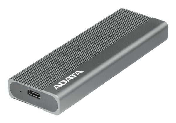 ADATA EC680, SSD-inkapsling, M.2, PCI Express, USB-anslutning, Grå
