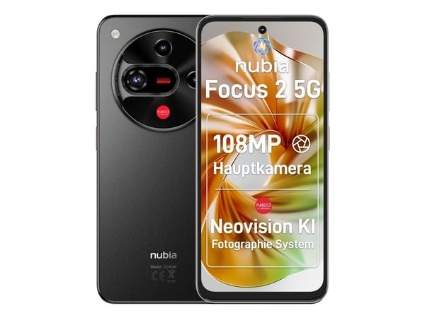 Nubia Focus 2 - 5G smarttelefon - dobbelt-SIM - RAM 8 GB / Internminne 256 GB - microSD slot - LED-display - 6.7" - 1600 x 720 piksler (120 Hz) - 3...