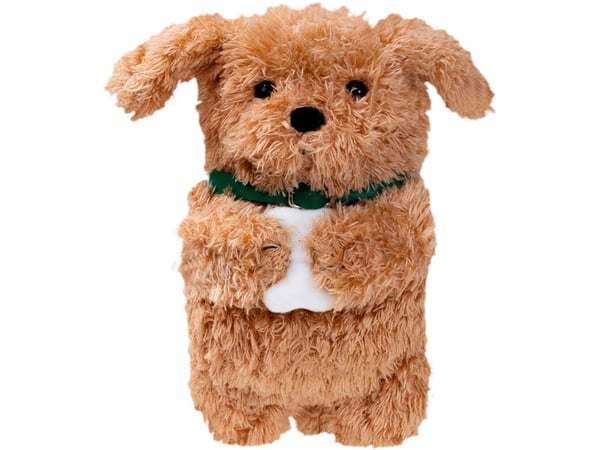 MAGMOJI Ginger Dog - Lomme for mobiltelefon / kredittkort - MagSafe-samsvar - plysjtøy, nylon zipper