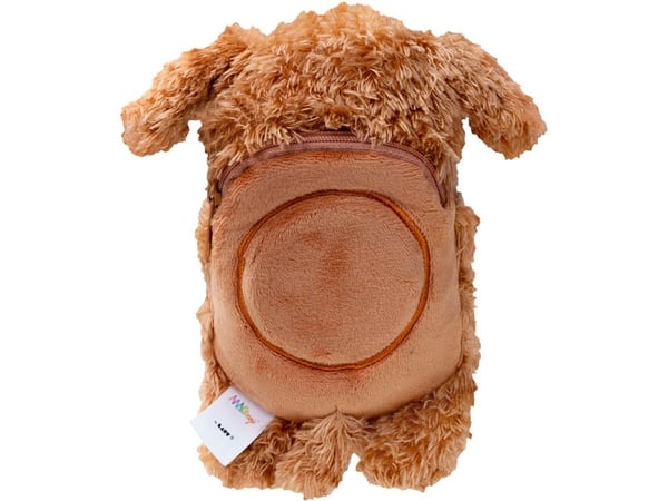 MAGMOJI Ginger Dog - Lomme for mobiltelefon / kredittkort - MagSafe-samsvar - plysjtøy, nylon zipper