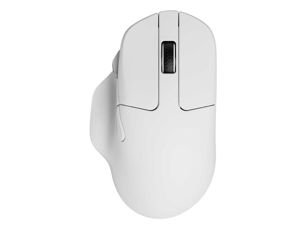 Keychron M7-A24, Molempikätinen, Optinen, RF Wireless + Bluetooth + USB Type-C, 30000 DPI, Valkoinen