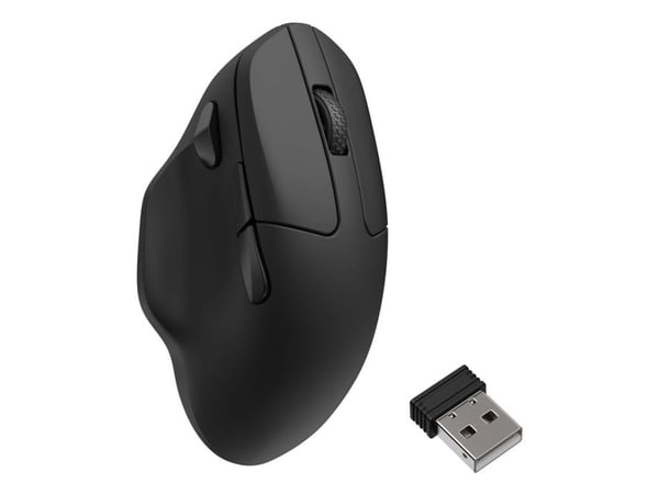 Keychron M7-A23, Molempikätinen, Optinen, RF Wireless + Bluetooth + USB Type-C, 30000 DPI, musta