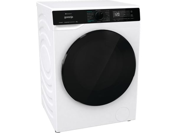 Gorenje WD2PA964ADW/AT, Edestä täytettävä, Vapaasti seisova, Valkoinen, Vasen, musta, musta