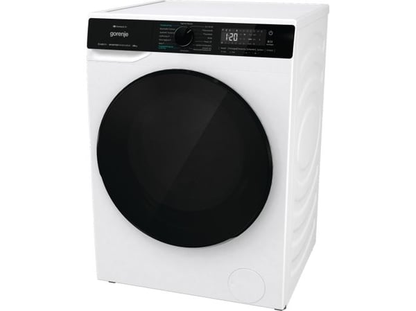 Gorenje WD2PA964ADW/AT, Edestä täytettävä, Vapaasti seisova, Valkoinen, Vasen, musta, musta