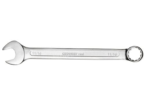 Gedore R09110072, 1.1/8", Stål, Kromvanadinstål, Krom, Satin, 15°