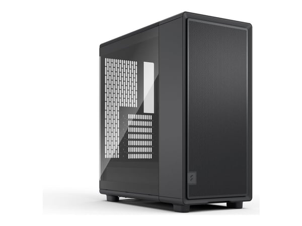 Fractal Design Epoch - Computer case - ATX - genomskinlig sidopanel (härdat glas) - ingen strömförsörjning (ATX) - svart, klar - USB/ljud