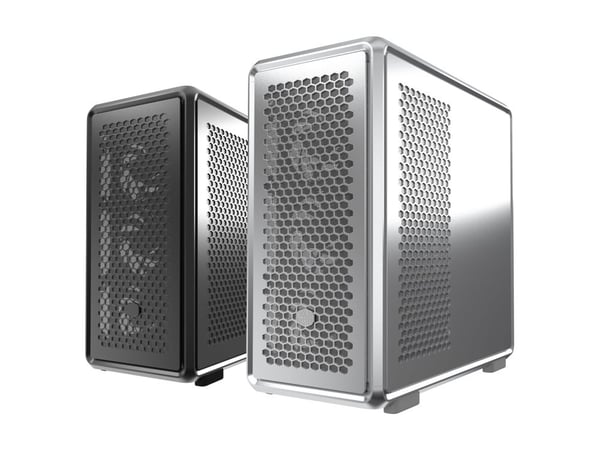 Cooler Master MasterFrame 600 - MT - SSI CEB - sidepanel med vindu (herdet glass) (ATX) - svart - USB/lyd