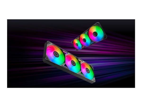 Cooler Master SickleFlow Edge 360 - Enkeltramme vifte enhet - 120 mm - svart