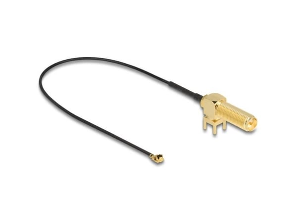 DeLOCK 12036, 0,25 m, RP-SMA, I-PEX MHF1, musta