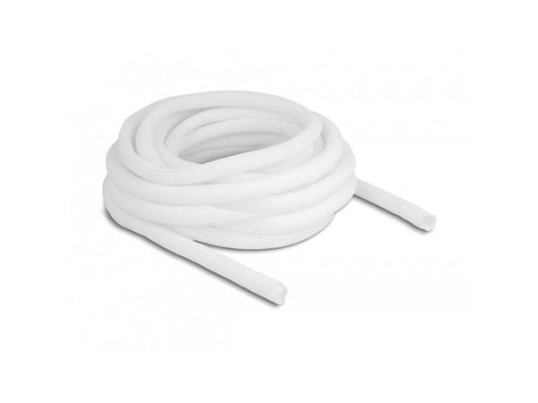Delock - Flätad ärm - 13 mm diameter - 10 m - vit