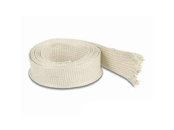 Delock - Flätad ärm - 2 m - vit