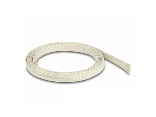 Delock - Flätad ärm - 2 m - vit