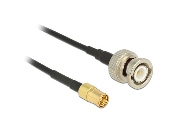 DeLOCK - Antennekabel - BNC (han) til SMB (han) - 2 m - koaksial - sortti