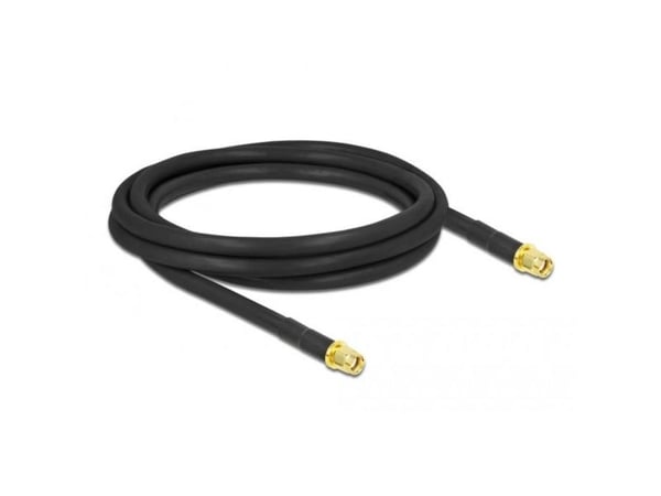 Delock - Antennekabel - RP-SMA plugg til RP-SMA plugg - 2 m - koaksial - svart