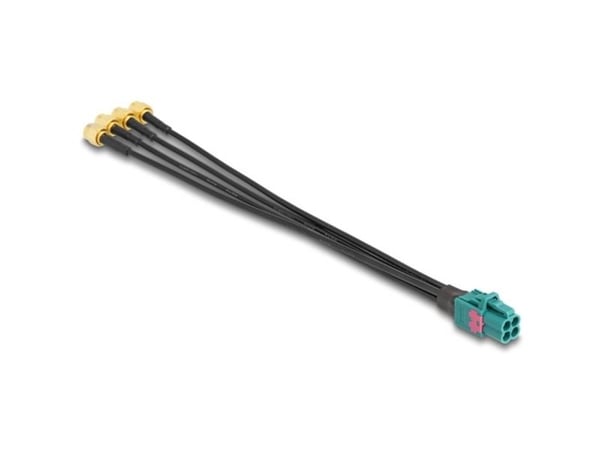 Delock - Antennekabel - mini FAKRA Z connector quad (hann) til SMA (hann) - 20 cm - RAL 5021, vannblå
