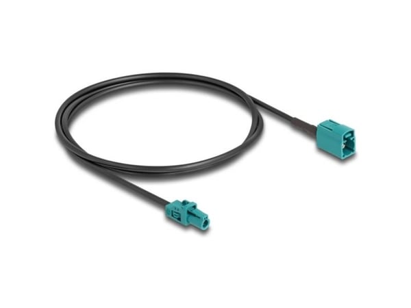 Delock - Antennekabel - mini FAKRA Z connector (hann) til FAKRA Z-kobling (hunn) - 1 m - RAL 5021, vannblå