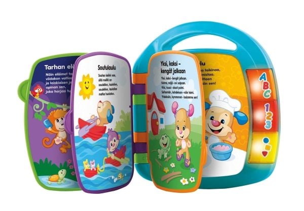 Fisher-Price Laugh & Learn Storybook Rhymes, 0,5 år, Gir fra seg lyd, Tale funksjon, Batterier kreves, AA, Plast