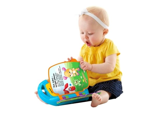 Fisher-Price Laugh & Learn Storybook Rhymes, 0,5 år, Gir fra seg lyd, Tale funksjon, Batterier kreves, AA, Plast