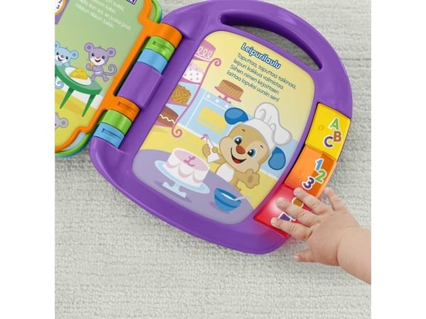 Fisher-Price Laugh & Learn Storybook Rhymes, 0,5 år, Gir fra seg lyd, Tale funksjon, Batterier kreves, AA, Plast